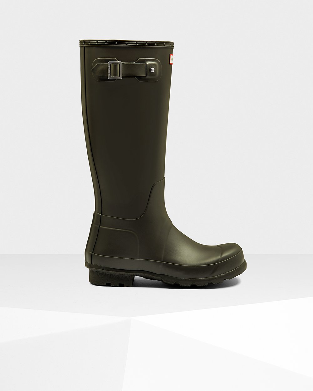 Mens Tall Rain Boots - Hunter Original (30MRNLOEC) - Dark Olive